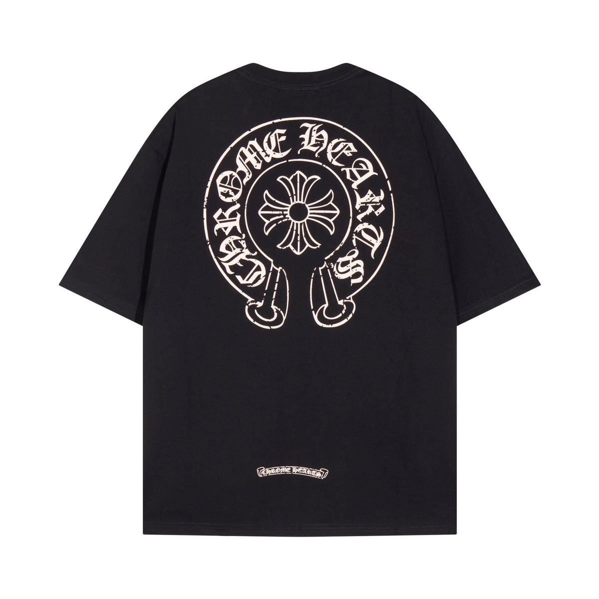 CHH  Heart T Shirts Horseshoe Cross Print Short Sleeve T-Shirt