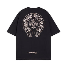 CHH  Heart T Shirts Horseshoe Cross Print Short Sleeve T-Shirt