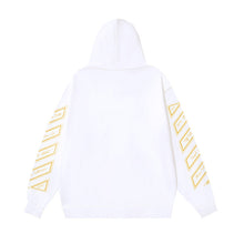 OW 23 numeric alphabet print hooded sweater
