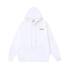 OW Sanskrit alphabet arrow print hooded sweater