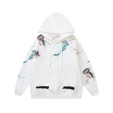 OW Ocean Jellyfish Arrow Pattern Hooded Sweater