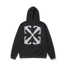 OW Graffiti Arrow Pattern Pullover Hooded Sweater