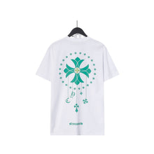 CHH  Heart T Shirts Cross Casual Loose Cotton Crew Neck T-Shirt