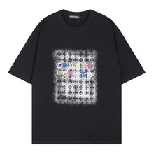CHH Heart T Shirts Cross Color Printed Short Sleeve T-Shirt Couple