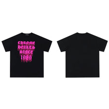 CHH Heart T Shirts Croix Cross Leather Printed Short Sleeve T-Shirt