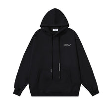 OW retro arrow print hooded sweater