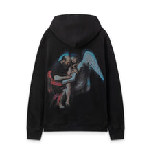 OW angel oil painting pattern pullover hooded sweater