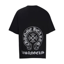 CHH  Heart T Shirts Summer Horseshoe Cross Print Short Sleeve T-Shirt