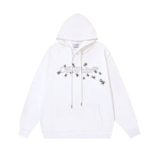 OW Ant Arrow Pattern Pullover Hooded Sweater