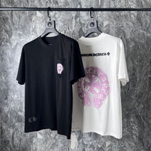 CHH Heart T Shirts Chrome Hearts Pink Sanskrit Short Sleeve T-Shirt