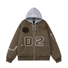 Men Vintage Jackets Baseball Collar Cotton Jacket Casual Warm Baseball Jacket Padded Cotton