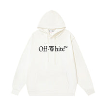 OW large letter pattern hooded sweater