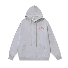OW Star Letter Arrow Pattern Pullover Hooded Sweater