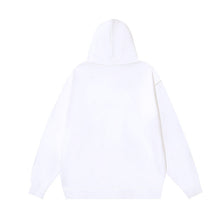 OW floral logo pattern print hooded sweater