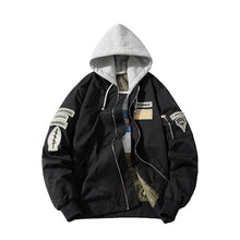 Mens Vintage Jackets Flight Suit Jacket Vintage Embroidered Baseball Suit Hooded