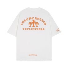CHH Heart T Shirts CROW Summer Short Sleeve Embroidery Crew Neck Loose