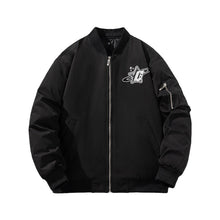 Mens Vintage Jackets Air Force Flight Suit Hooded Jacket Padded Baseball Suit