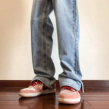 Men Jeans Wide-Leg Straight Pants Summer