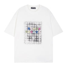 CHH Heart T Shirts Cross Color Printed Short Sleeve T-Shirt Couple