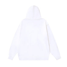 OW splash ink splash paint letter pattern pullover hooded sweater