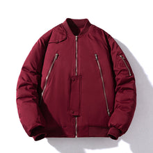 Men's Vintage Jackets Spring Baseball Suit Men's Solid Color Flight Suit