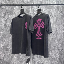 CHH Heart T Shirts Sanskrit Cross Short Sleeve