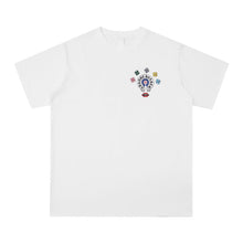 CHH Heart T Shirts Cross Leather Print Short Sleeve T-Shirt Loose