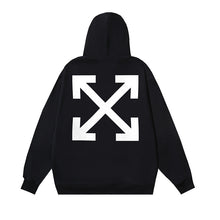 OW monster arrow pattern pullover hooded sweater