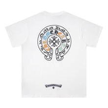 CHH Heart T Shirts Horseshoe Patch Embroidery Short Sleeve T-Shirt