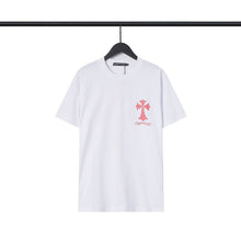 CHH  Heart T Shirts Sanskrit Color Printing Loose Cotton Casual Crew Neck Short Sleeve T-Shirt