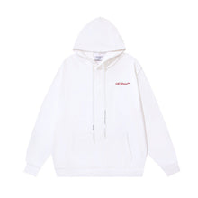 OW retro arrow print hooded sweater