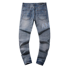 Amiri Jeans Embroidered Stretch Slim-Fit Jeans