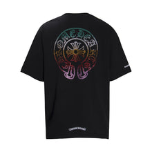 CHH Heart T Shirts Horseshoe Sanskrit Cross Color Hot Diamond Short Sleeve T-Shirt