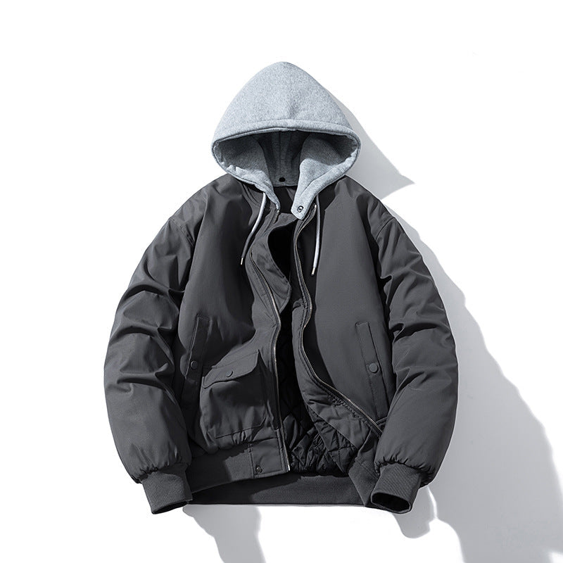Mens Vintage Jackets Jacket Loose Baseball Jacket Padded Flight Suit