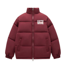 Mens Vintage Jackets Cotton Clothing Short High Street Stand-Up Collar Warm Padded Jacket