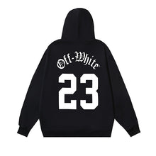 OW Number 23 Printed Hooded Sweater