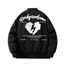 Mens Vintage Jackets Embroidered baseball jersey hooded jacket