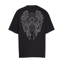 CHH Heart T Shirts T-Shirt Hot Diamond Angel Wings Cross Cotton Short Sleeve