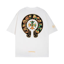 CHH  Heart T Shirts Cross Color Printed Short Sleeve T-Shirt Loose