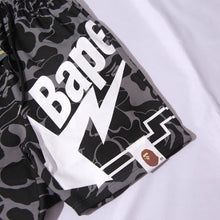 Bathing ape Bape Shorts camouflage alphabet shark shorts men cotton terry lightning