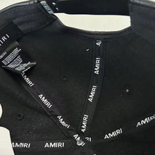 Amiri hat embroidery leather