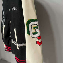 Godspeed Jacket Baseball Jersey Jacket Embroidered Loose Stand Up Collar