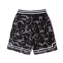 Bathing ape Bape Shorts camouflage alphabet shark shorts men cotton terry lightning
