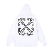 OW graffiti arrow print pattern hooded sweater
