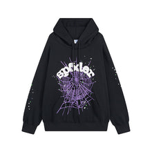 Sp5der Hoodie Spider Web Puff Print Leisure