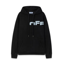 OW three-dimensional incomplete letter pattern pullover hooded sweater