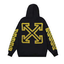 OW Tape Measure Arrow Measure Tape Printed Hooded Sweater