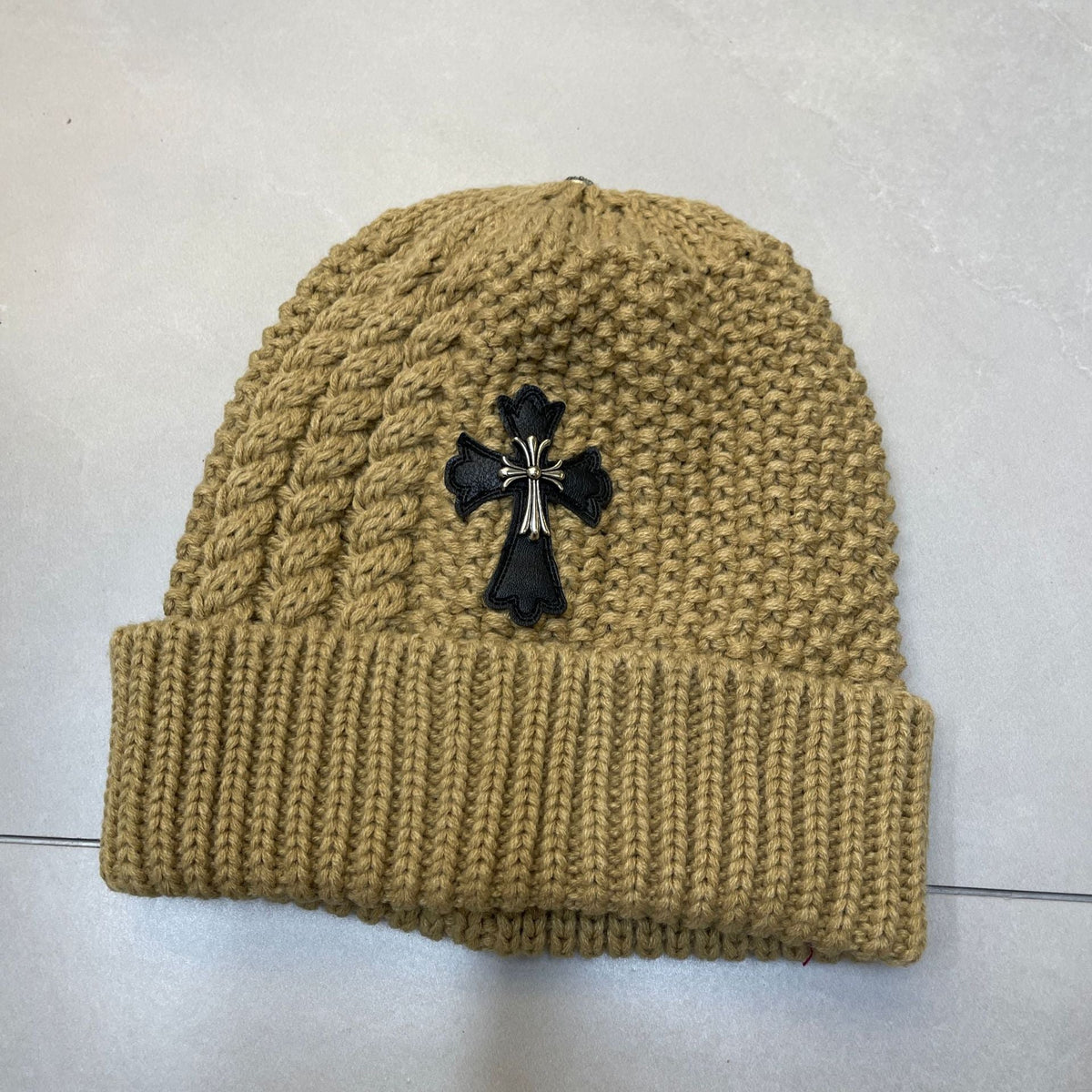 CHH  Heart Beanie Twist Wool Knitted Hat Ear Protector Headcap