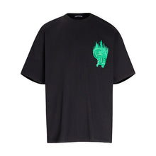 CHH Heart T Shirts Croix Flame Sanskrit Embroidery Printed T-Shirt Fashion Short Sleeve
