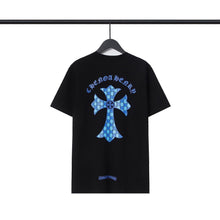 CHH  Heart T Shirts Sanskrit Color Printing Loose Cotton Casual Crew Neck Short Sleeve T-Shirt